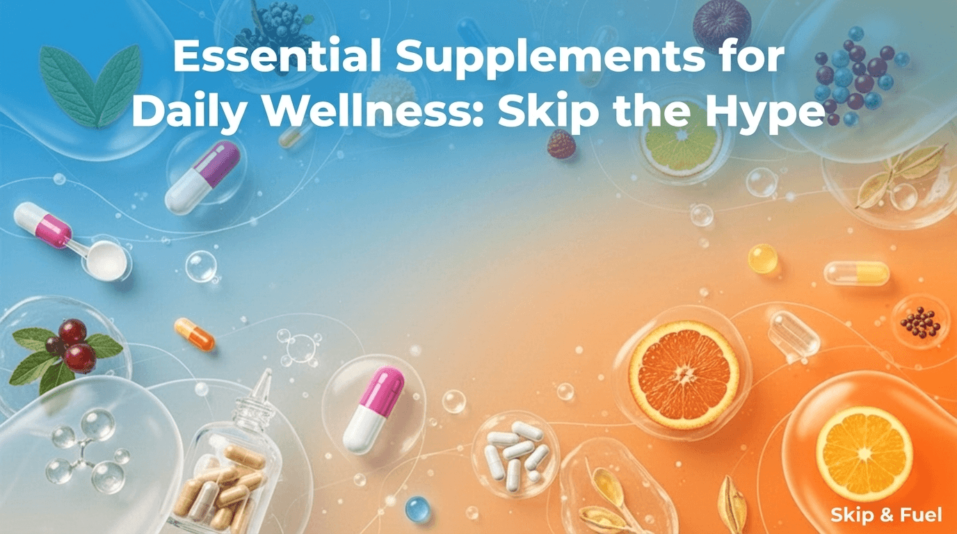 Essential Supplements for Daily Wellness: Skip the Hype