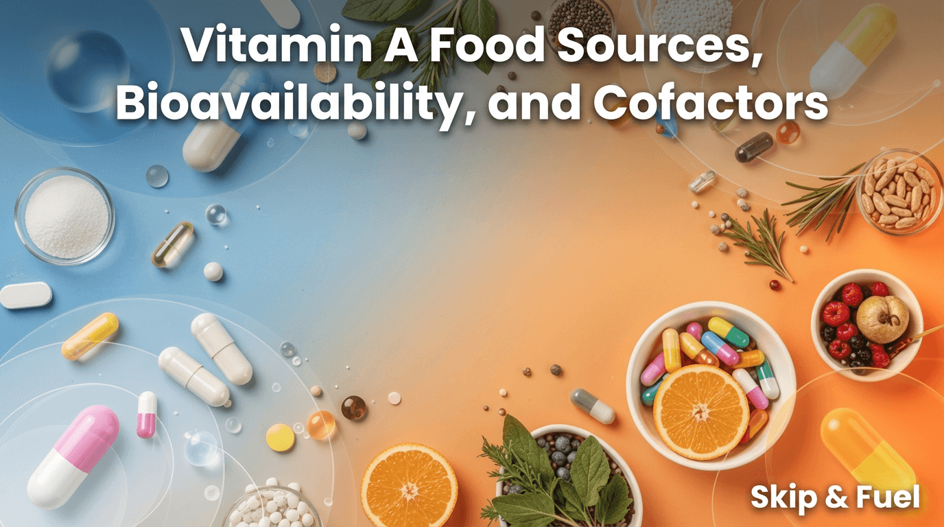 Vitamin A Food Sources, Bioavailability, and Cofactors